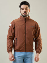 Tan Solid Windcheater Jacket